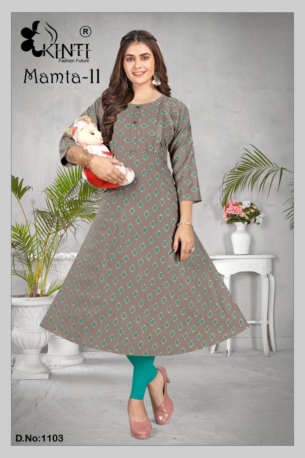 Mamta 11 By Kinti 1101-1108 Printed Kurtis Catalog